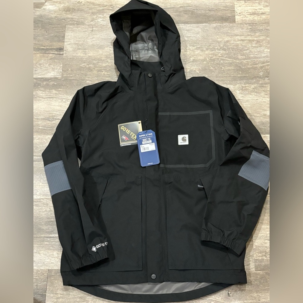 Brand new with tags mens Carhartt Gortex Super Dux rain jacket sz Medium